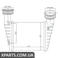 Інтеркулер SD SUPERB(02-)1.9 TDi(+)[OE 8D0.145.805 C] Nissens 96680