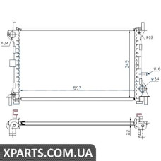Радіатор Nissens 62075A