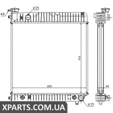 Радiатор Nissens 62632