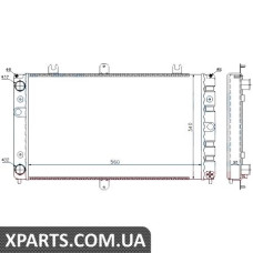 Радіатор Nissens 623553