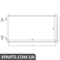 Радіатор кондиціонера Nissens 940140