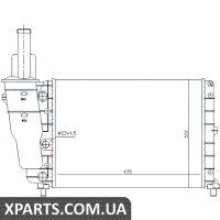 Радiатор Nissens 61856