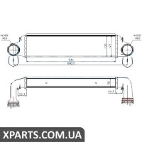 Інтеркулер BMW 3 E46(98-)318d(+)[OE 1751.7.789.793] Nissens 96723
