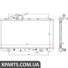 Радіатор Nissens 64205