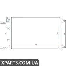 Радіатор кондиціонера Nissens 940038