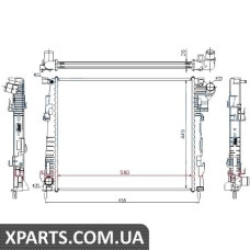 Радiатор Nissens 63122