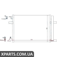Радіатор кондиціонера Nissens 940134