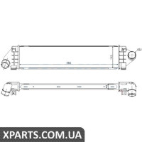 Інтеркулер VOLVO S60/V60(10-)D2(+)[OE 1429406] Nissens 96560