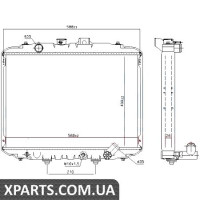 Радіатор Nissens 67034