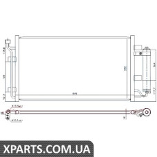 Радіатор кондиціонера Nissens 940582