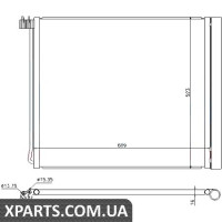 Радіатор кондиціонера Nissens 940339