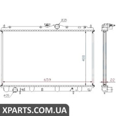 Радiатор Nissens 62857A