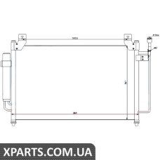 Радіатор кондиціонера Nissens 940049