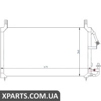 Радіатор кондиціонера Nissens 94424