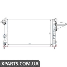 Радіатор OP VECTRA A(88-)1.6 i(+)[OE 1300 088] Nissens 63225