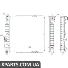 Радiатор Nissens 61636