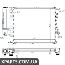Радіатор Nissens 60607A