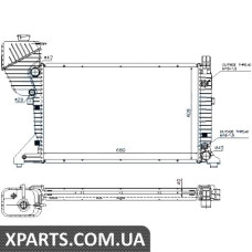 Радіатор Nissens 62597A