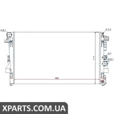 Радiатор Nissens 62572