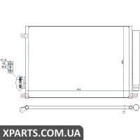 Радіатор кондиціонера Nissens 940280