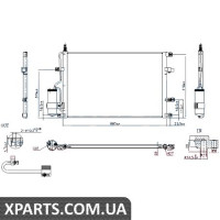 Радіатор кондиціонера Nissens 94525