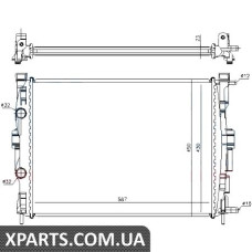Радіатор Nissens 63764