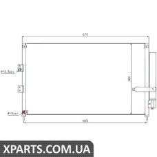 Радіатор кондиціонера Nissens 940197