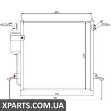 Радіатор кондиціонера Nissens 940068