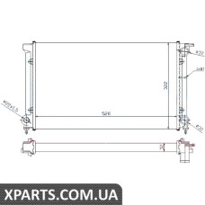 Радiатор Nissens 651511