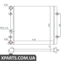 Радіатор Nissens 641011