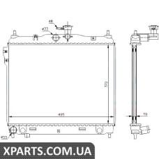 Радіатор Nissens 67495