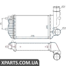 Інтеркулер FT DUCATO(94-)1.9 TD(+)[OE 0384.E4] Nissens 96889