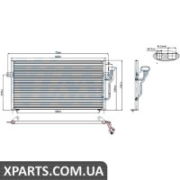 Радіатор кондиціонера Nissens 94433