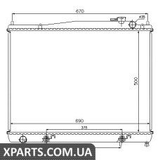 Радіатор Nissens 68715
