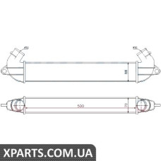 Інтеркулер FT DOBLO(01-)1.3 MJTD(+)[OE 46779532] Nissens 96736