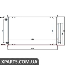 Радіатор кондиціонера Nissens 94732