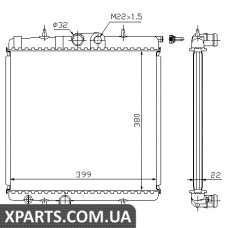 Радіатор Nissens 63708A
