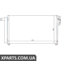 Радіатор кондиціонера Nissens 94814