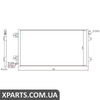 Конденсер NS INTERSTAR(02-)1.9 dCi(+)[OE 4415071] Nissens 94659