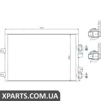 Радіатор кондиціонера Nissens 94745