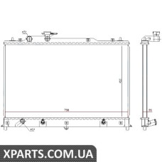 Радiатор Nissens 68524