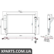Радіатор кондиціонера Nissens 94646