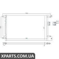 Радіатор кондиціонера Nissens 940424