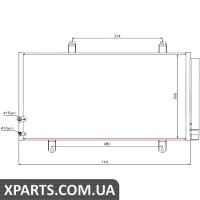 Радіатор кондиціонера Nissens 940194