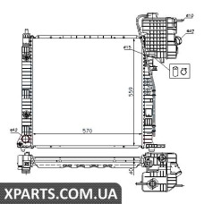 Радiатор Nissens 62561A