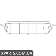 Інтеркулер VW TRANSPORTER T5(03-)1.9 TDi(+)[OE 7H0.145.804 A] Nissens 96683