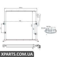 Радiатор кондицiонера Nissens 94157