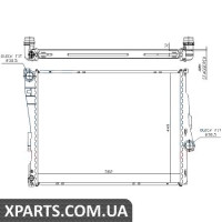 Радіатор Nissens 60782A