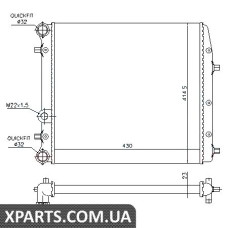 Радіатор Nissens 652691