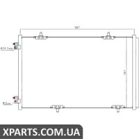 Радіатор кондиціонера Nissens 940333